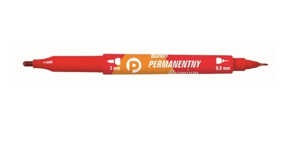 KM501-C2 double-sided permanent marker - red