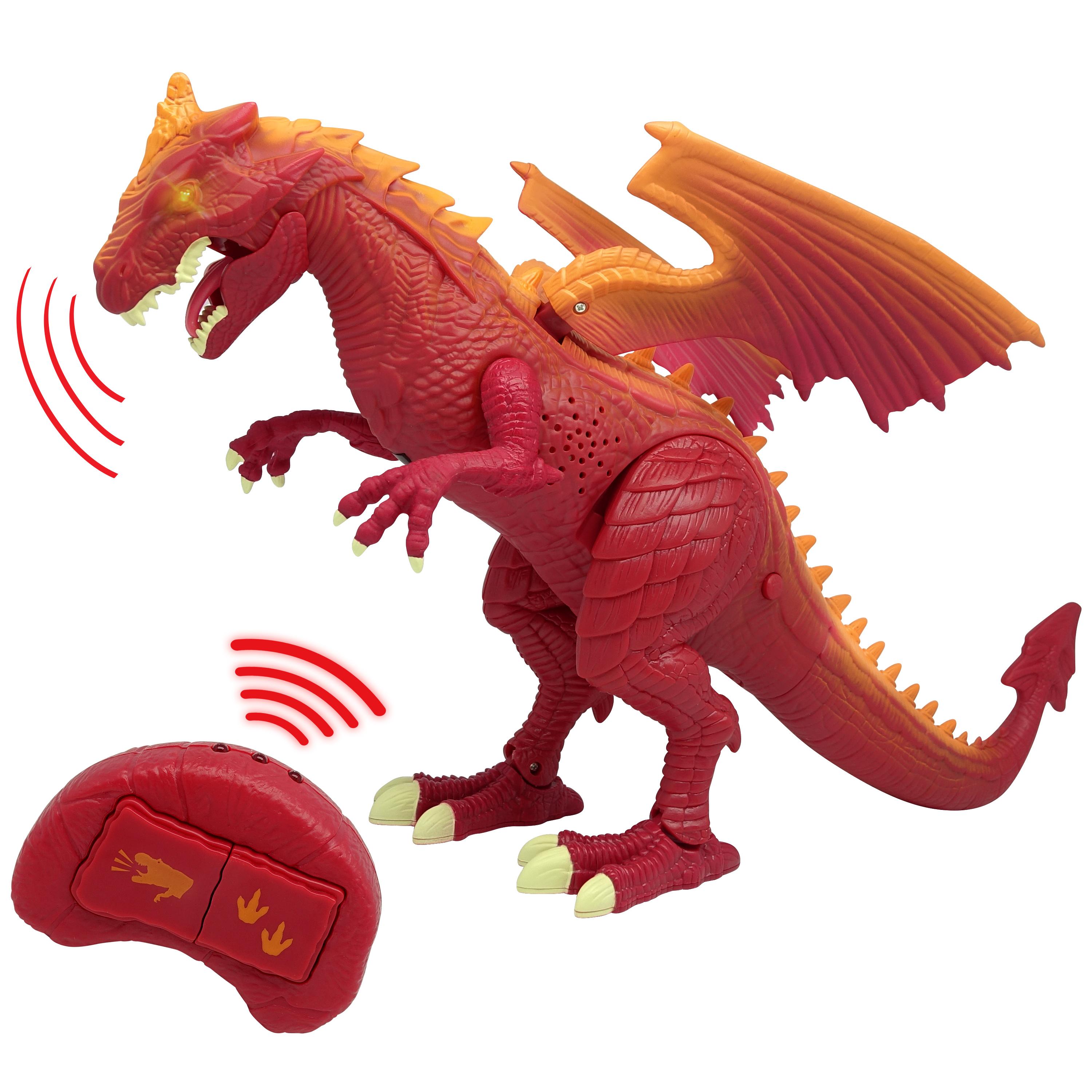 Potężny chodzący Smok z efektami świetlnymi i dźwiękowymi Dragon-i Toys