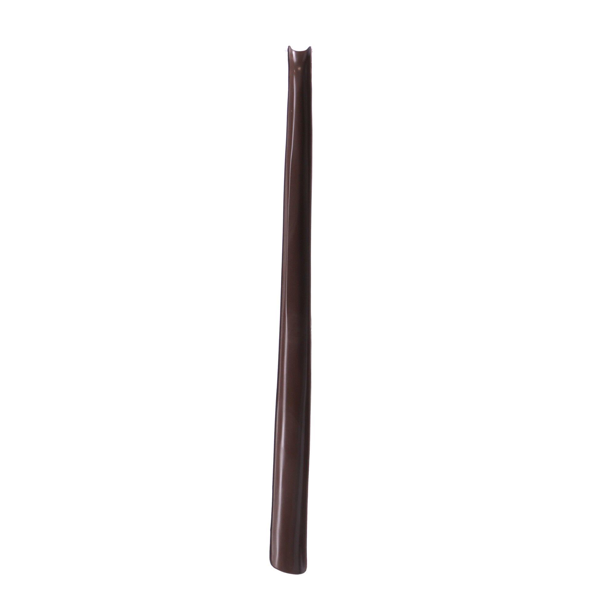 Shoehorn B001 long made of polypropylene - brown