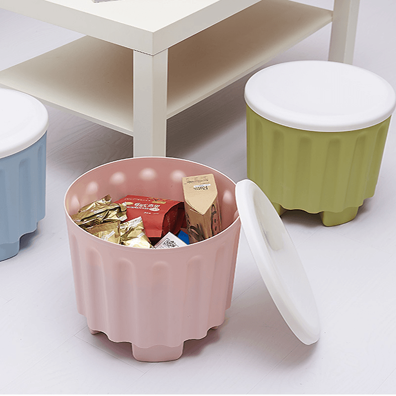 A box for stool-shaped toys- pink