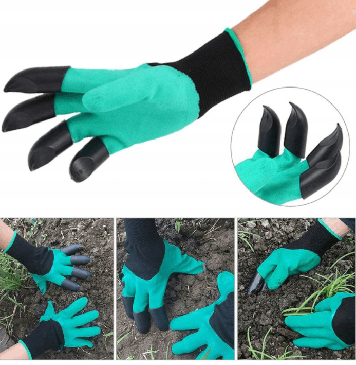 Garden gloves with claws