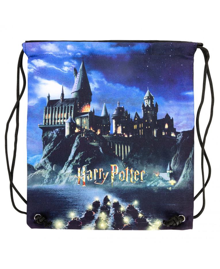 Plecak materiałowy Harry Potter - Noc w Hogwarcie, 33x45 cm PRODUKT LICENCJONOWANY, ORYGINALNY