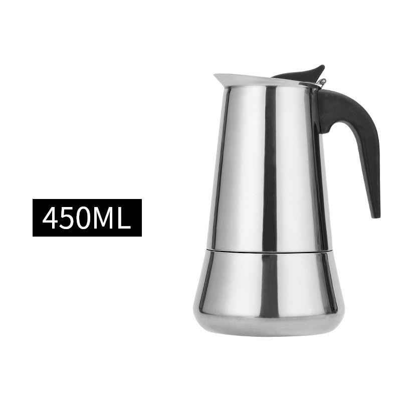 Kawiarka do kawy - srebrna, 450ml, 9 filiżanek