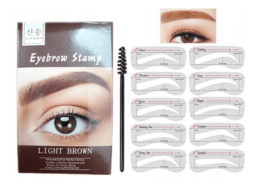 Eyebrow modeling kit - Eyebrow Stamp - Light Brown