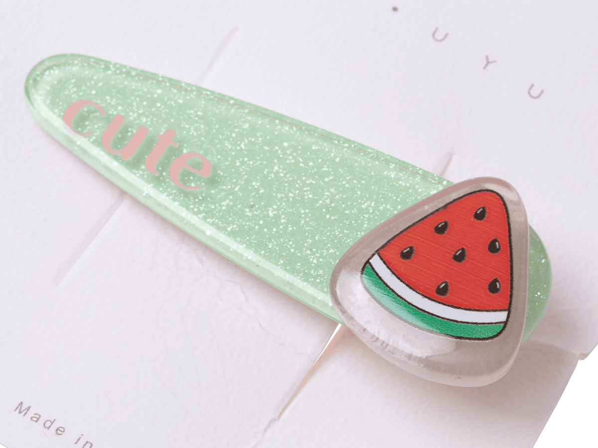  Hair clip for children watermelon - green