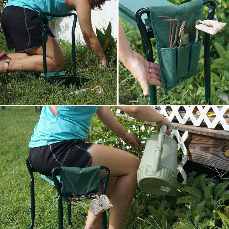 Taboret krzesło klęcznik ogrodowy ławka 3w1 - OUTLET