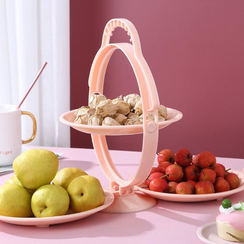 Folding cake and fruit plate - pink
