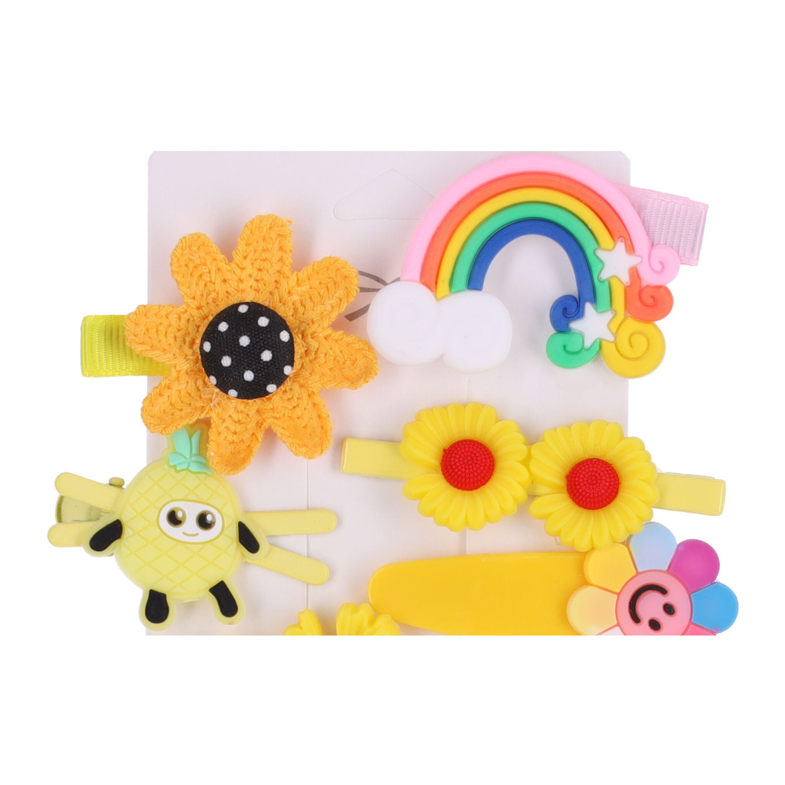 Adorable set of hair clips for a girl - 14pcs, type III