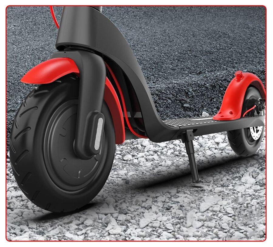 A set (rear and front wheel) of fenders for the Xiaomi M365 / PRO scooter - red