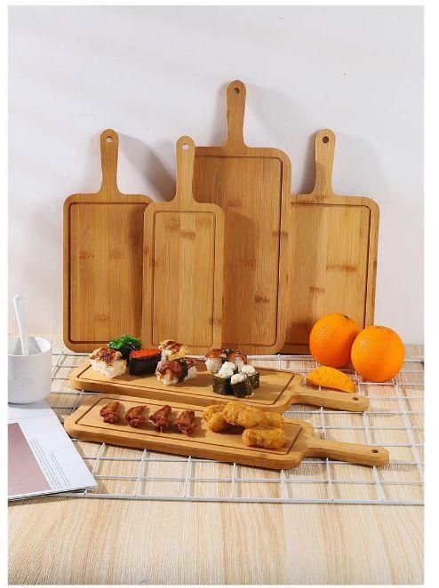 Wooden pizza board - square, large
