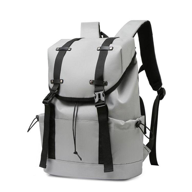 Pojemny plecak podróżny, szkolny z miejscem na laptopa 15,6" - szary