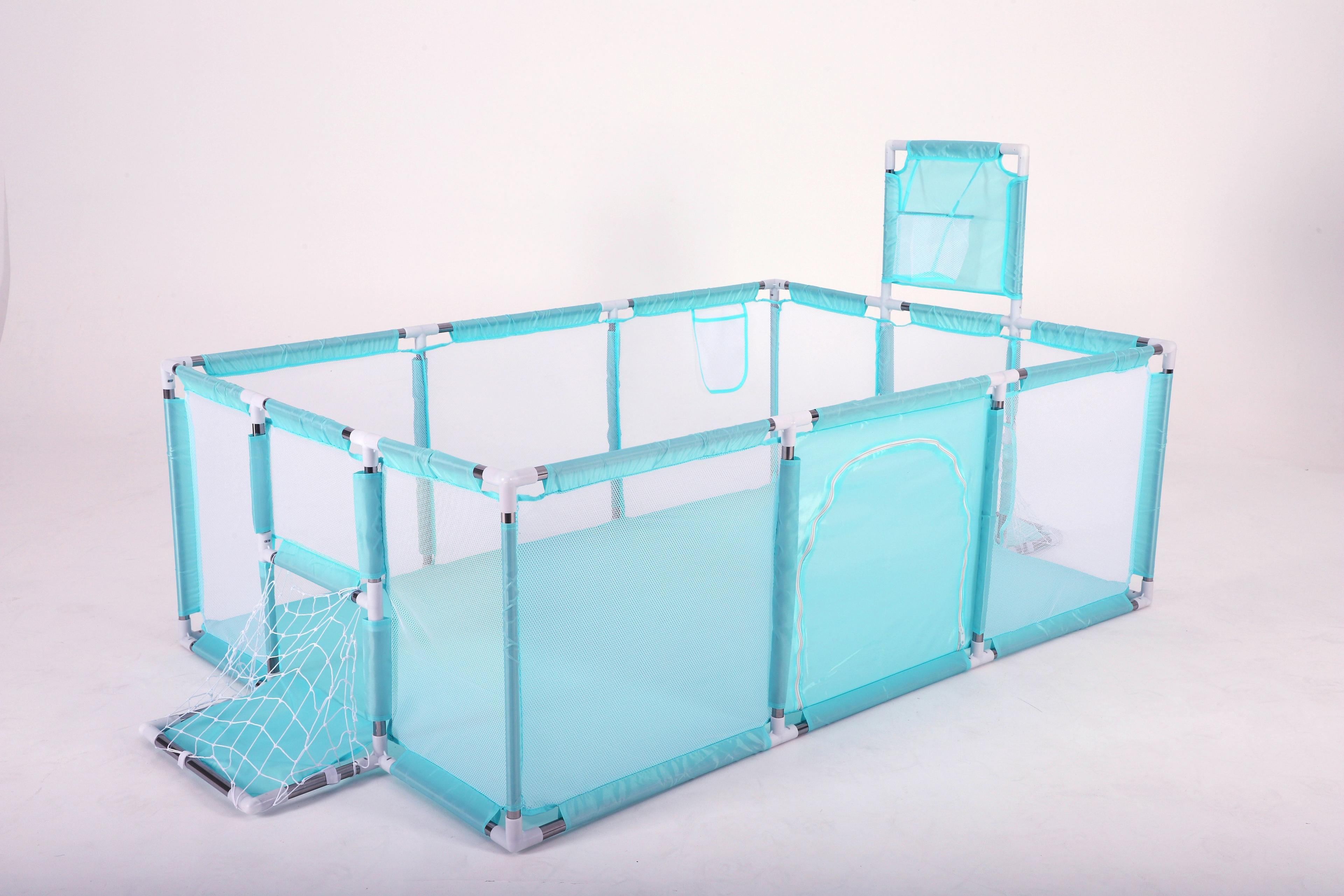 Playpen for a child, playground, dry pool, playground - light blue