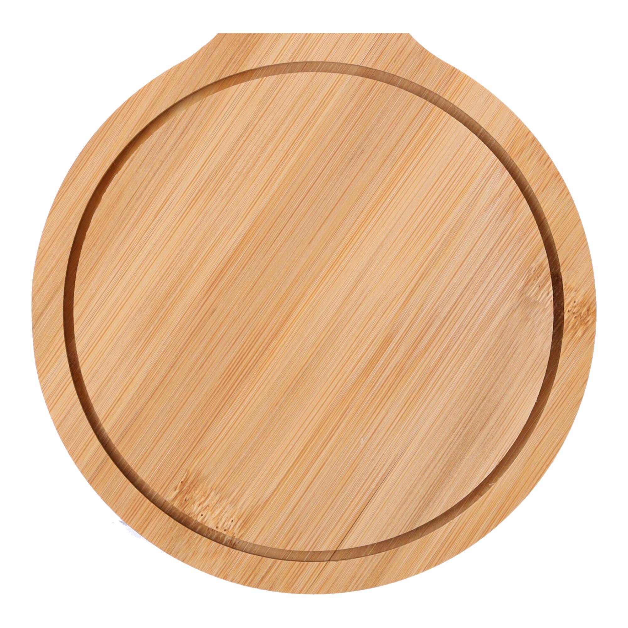 Drewniana deska do pizzy - okrągła, rozm. 22*15*1 cm