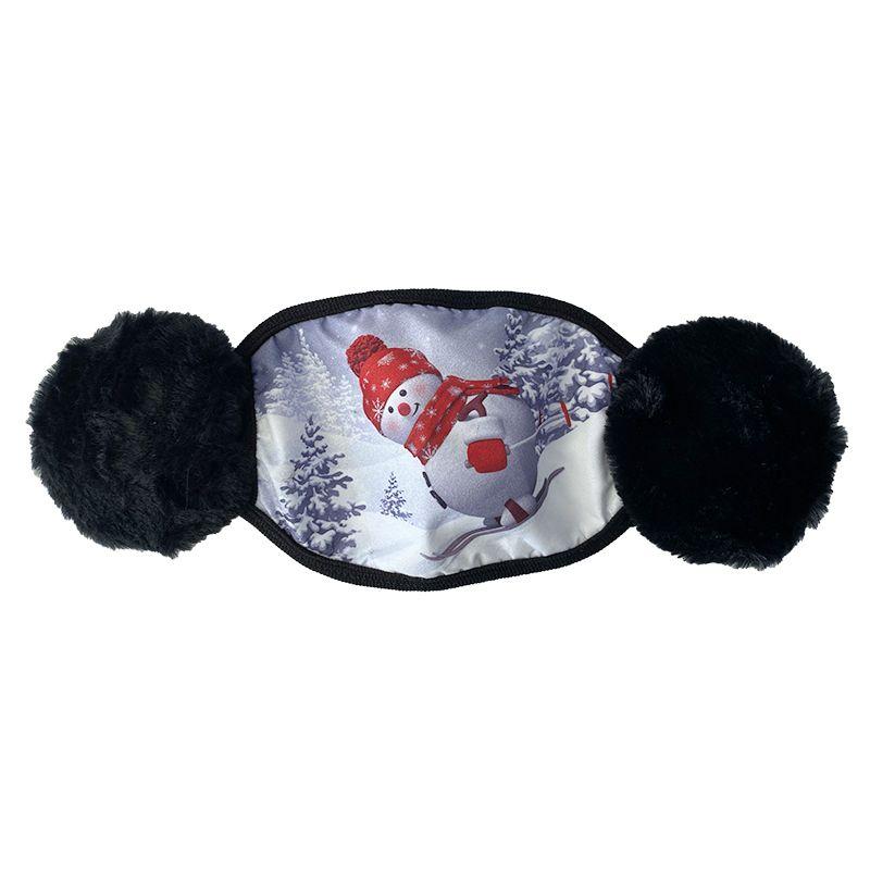 Christmas Mask / Face Mask with ear muffs - Snowman II