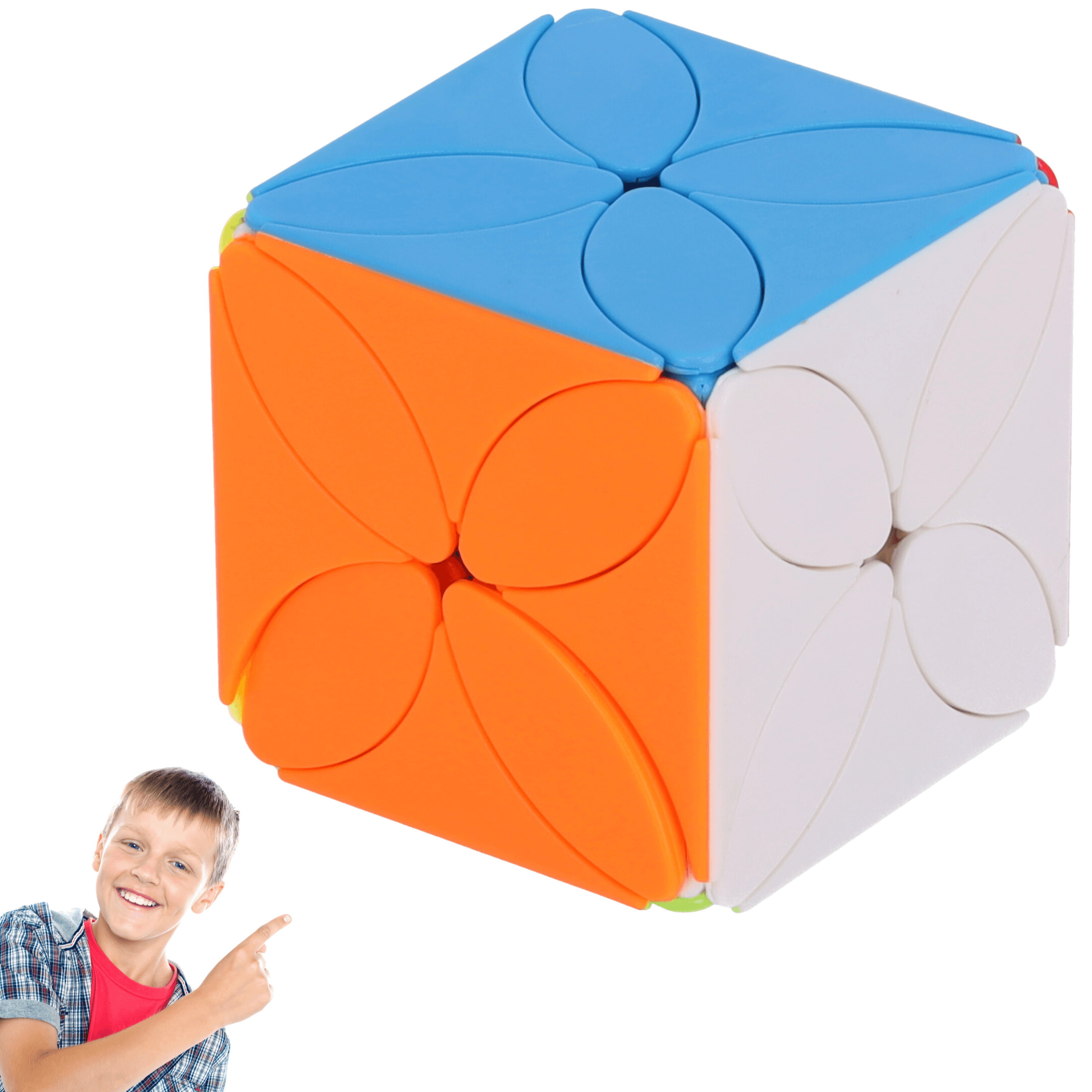 Nowoczesna układanka, kostka logiczna, Kostka Rubika - Leaf Clover, typ II