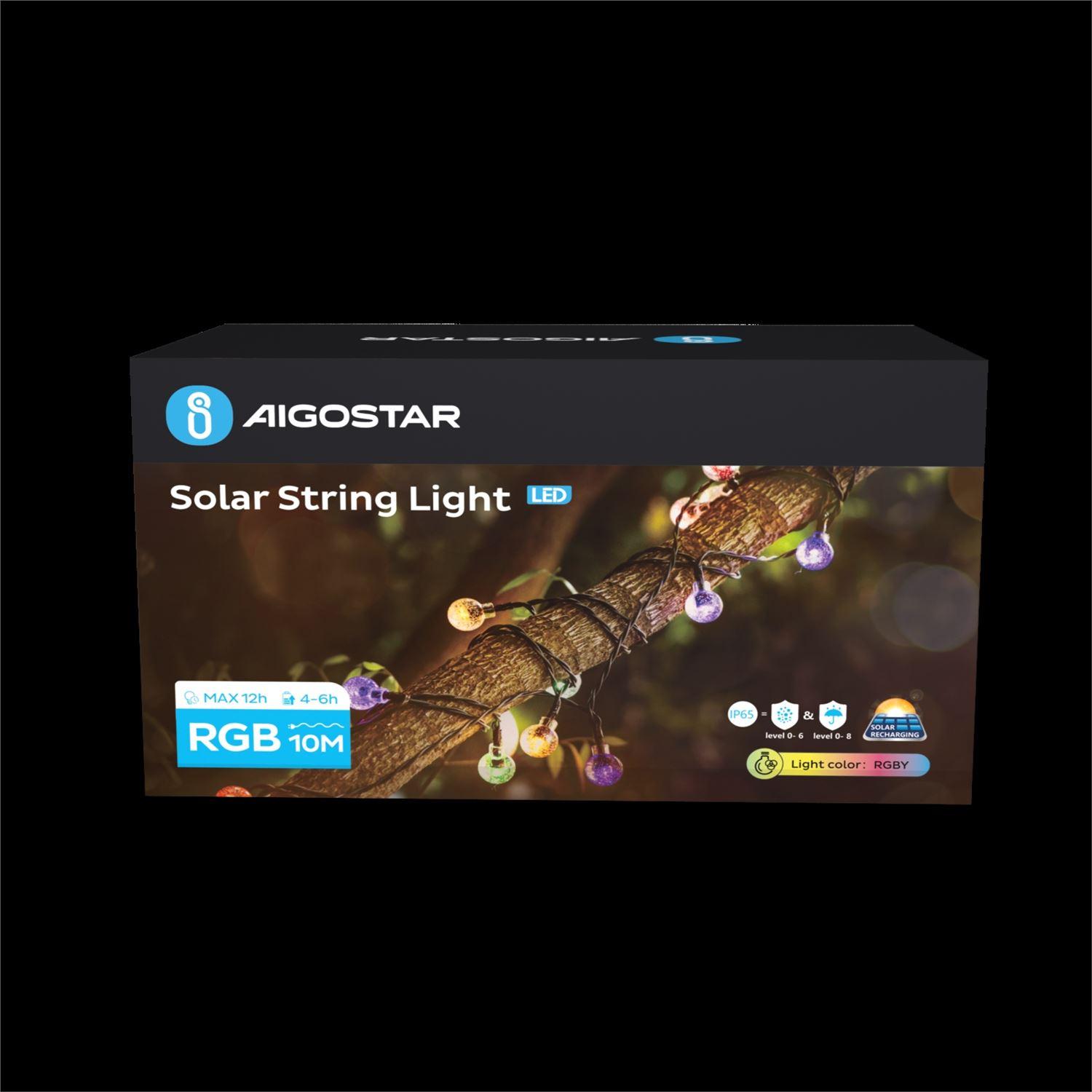 Solar light chain (RGBY, 12m, RGBY) AIGOSTAR