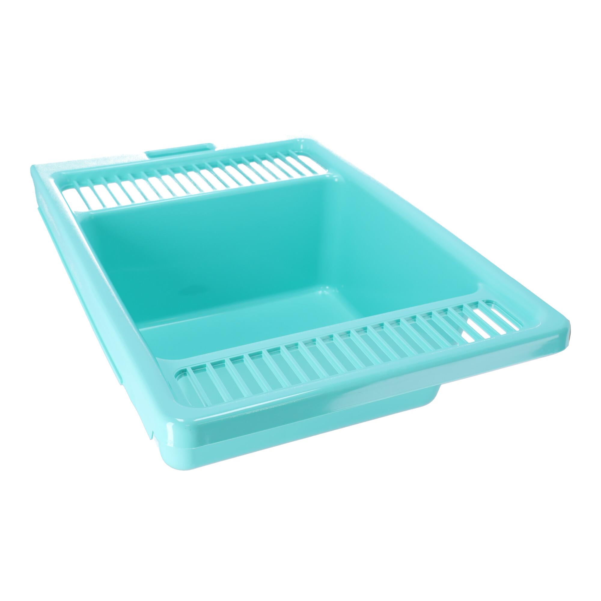 Bath bowl with stopper, POLISH PRODUCT - turquoise