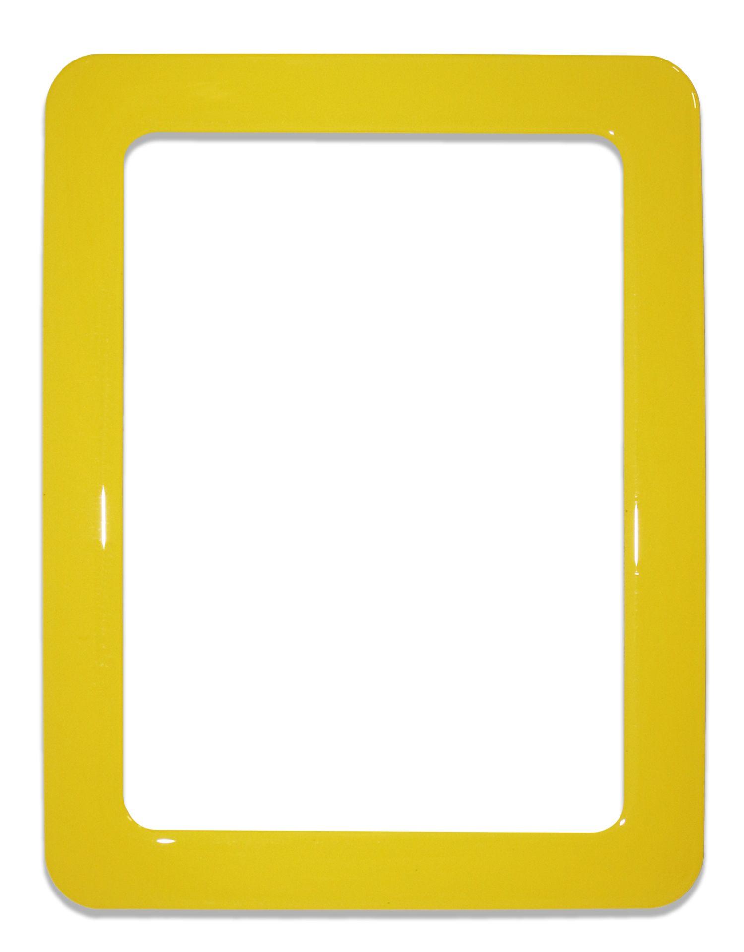 Magnetic self-adhesive frame size 16.0x11.8cm - yellow