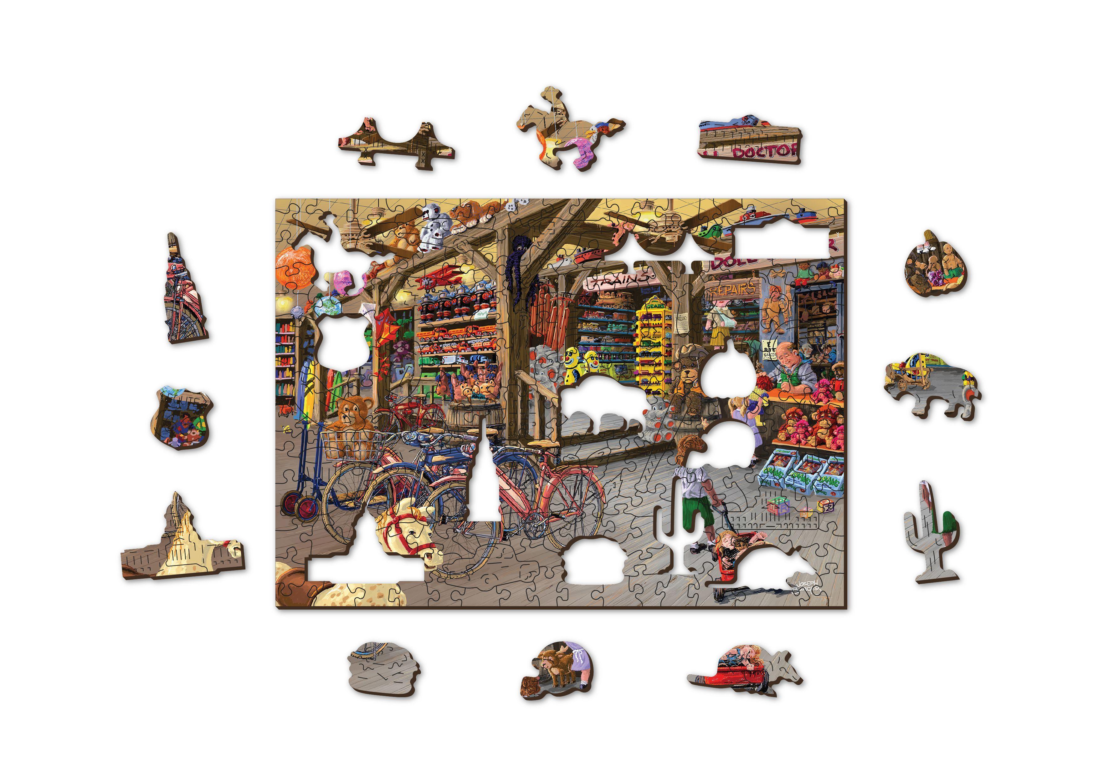 Wooden Puzzle with figurines - World of toys M 200 elements