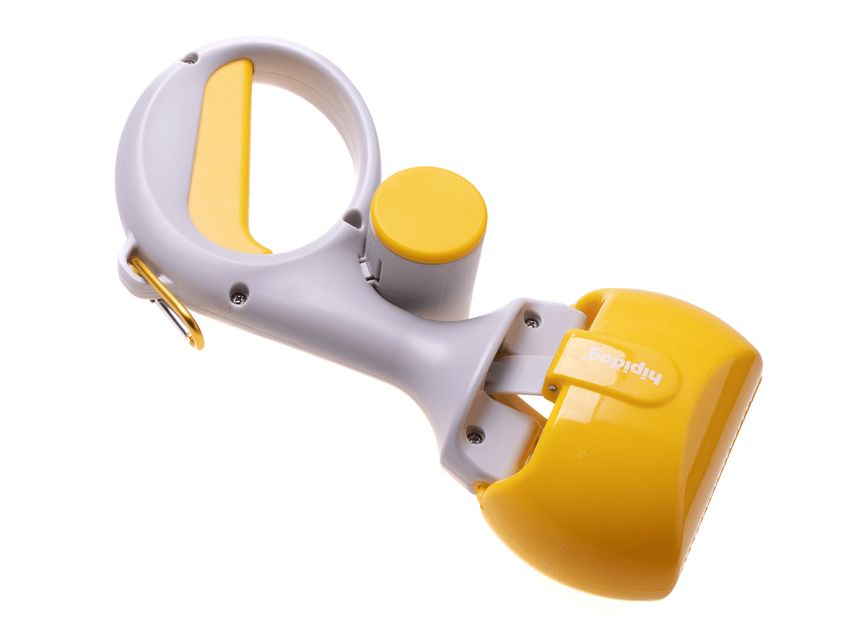 Automatic scoop to collect faeces - yellow