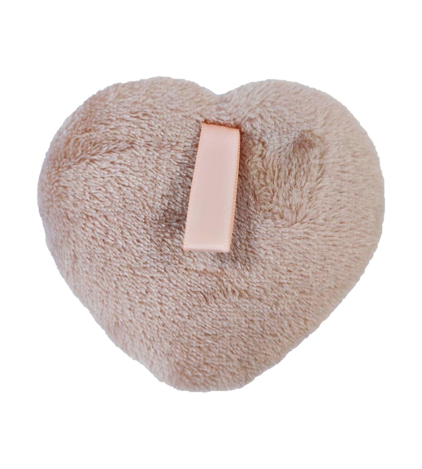 Reusable makeup remover sponge BLING - heart, mix of colors