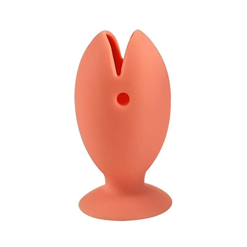 Brush cover with stand function - orange