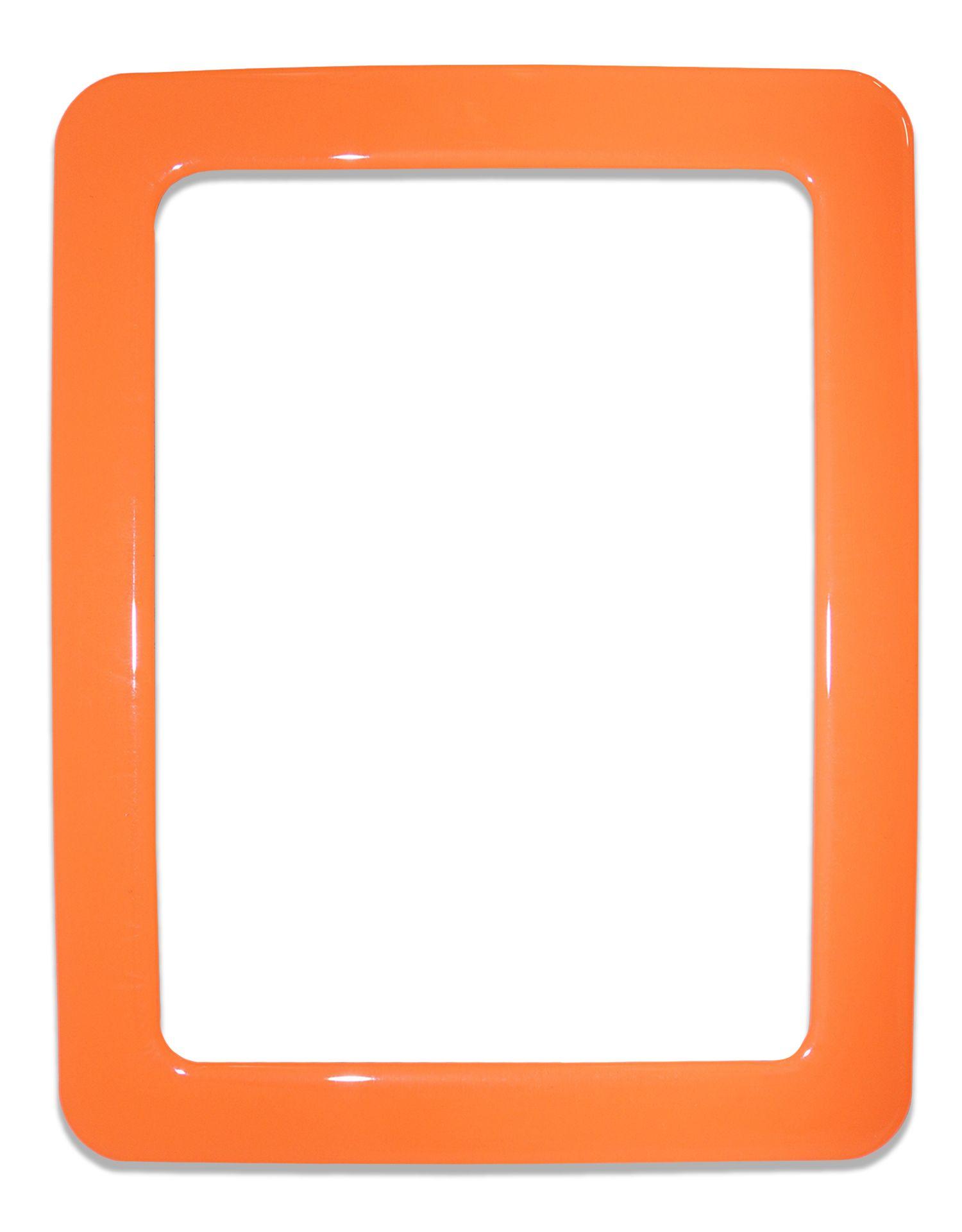 Magnetic self-adhesive frame size 16.0x11.8cm - orange