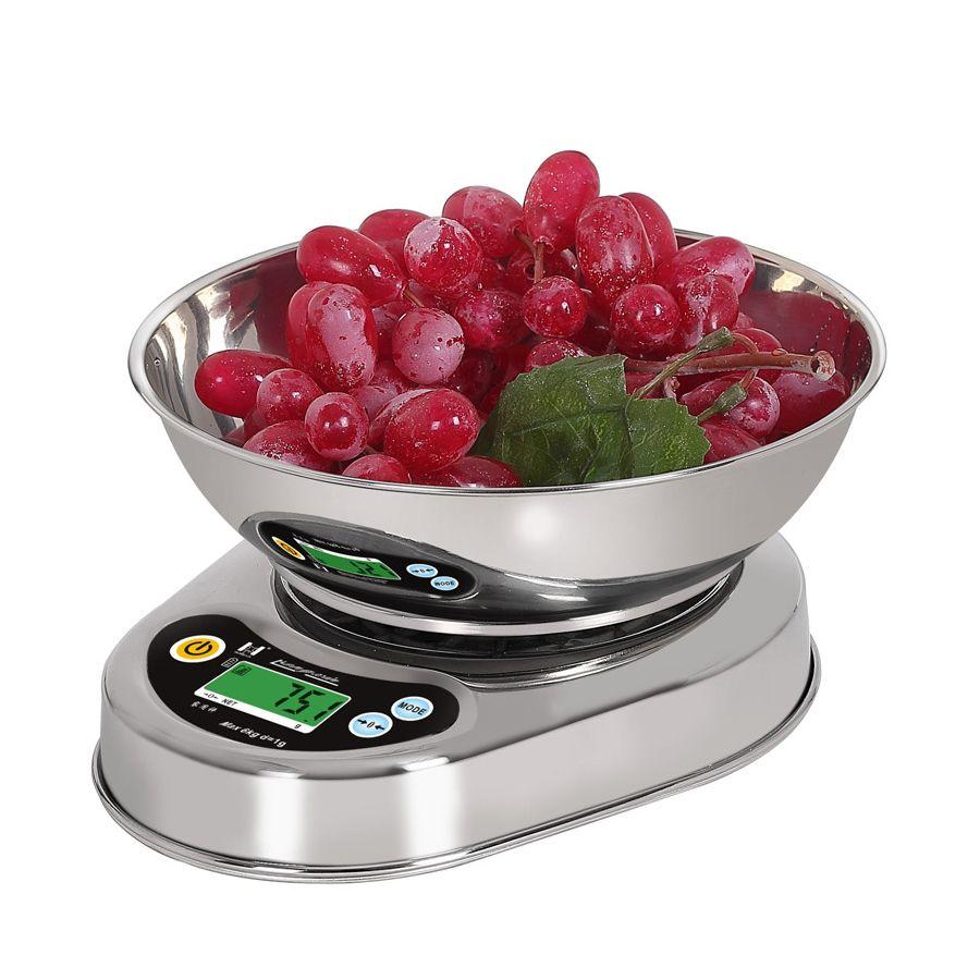 Electronic kitchen scale with a 3kg LCD bowl