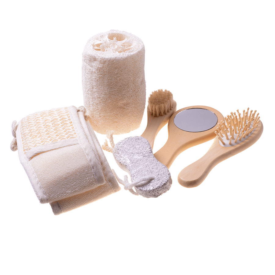 Gift basket SPA set washcloth massage gift - 6 items