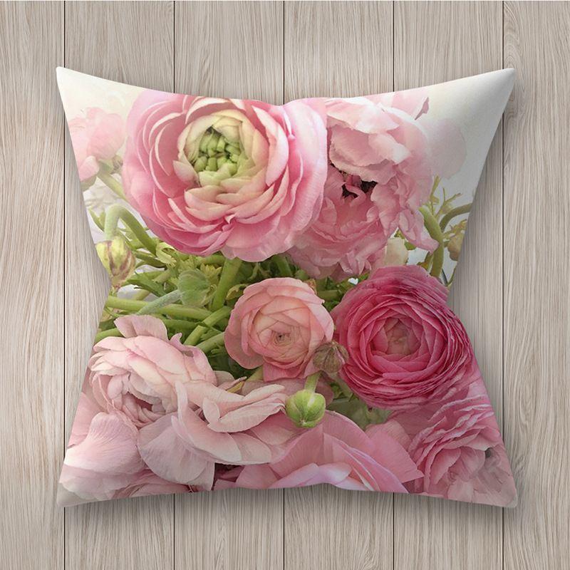 Decorative pillowcase with flowers - pattern I