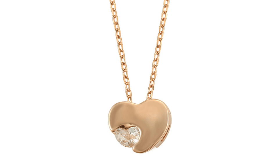 Xuping Celebrity Necklace Hearts - gold