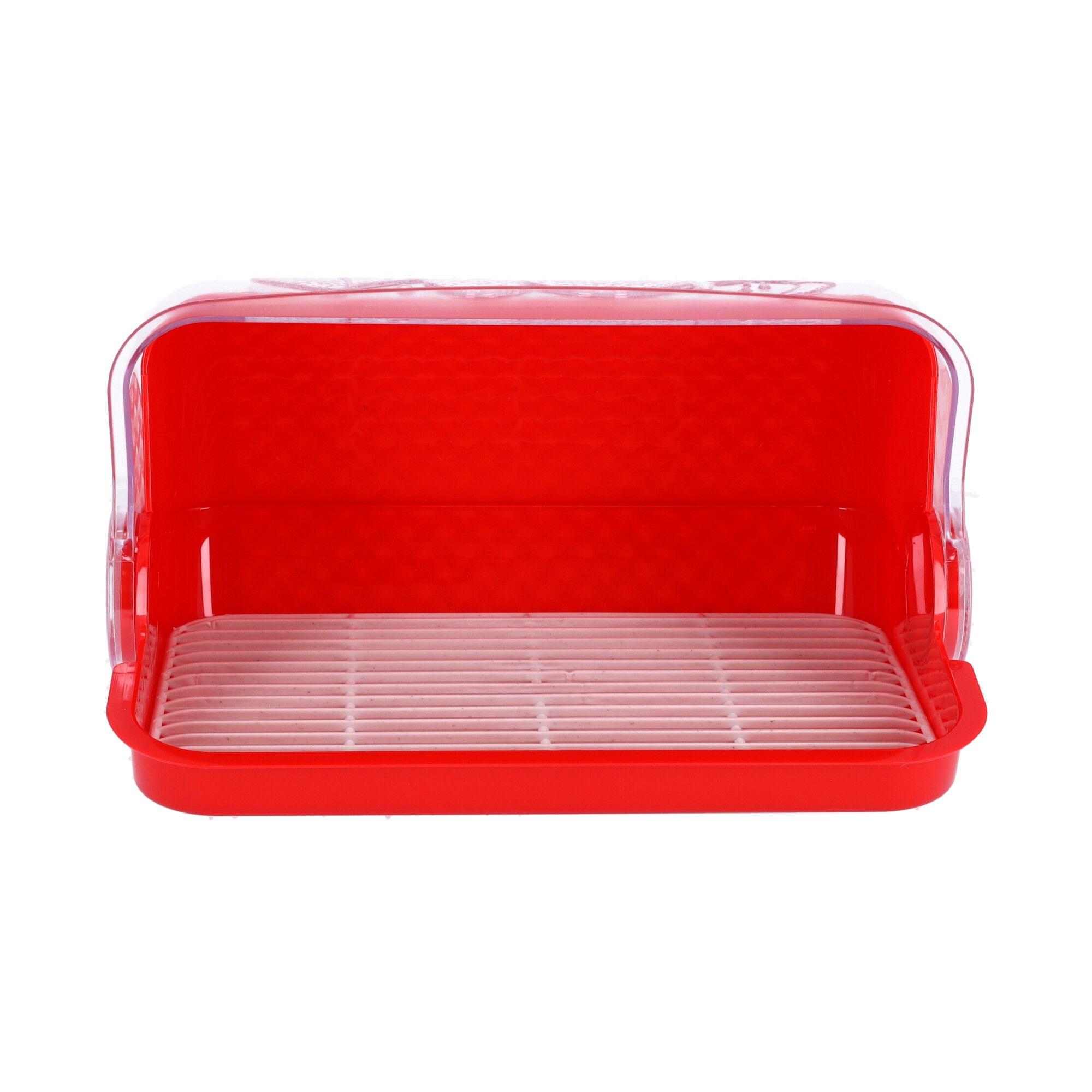 Plastic bread box, bread container, size 42x27x18 cm, POLISH PRODUCT