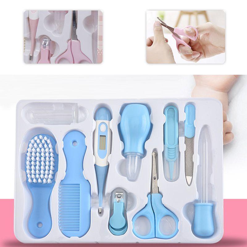 Baby and baby care set 13 elements - blue