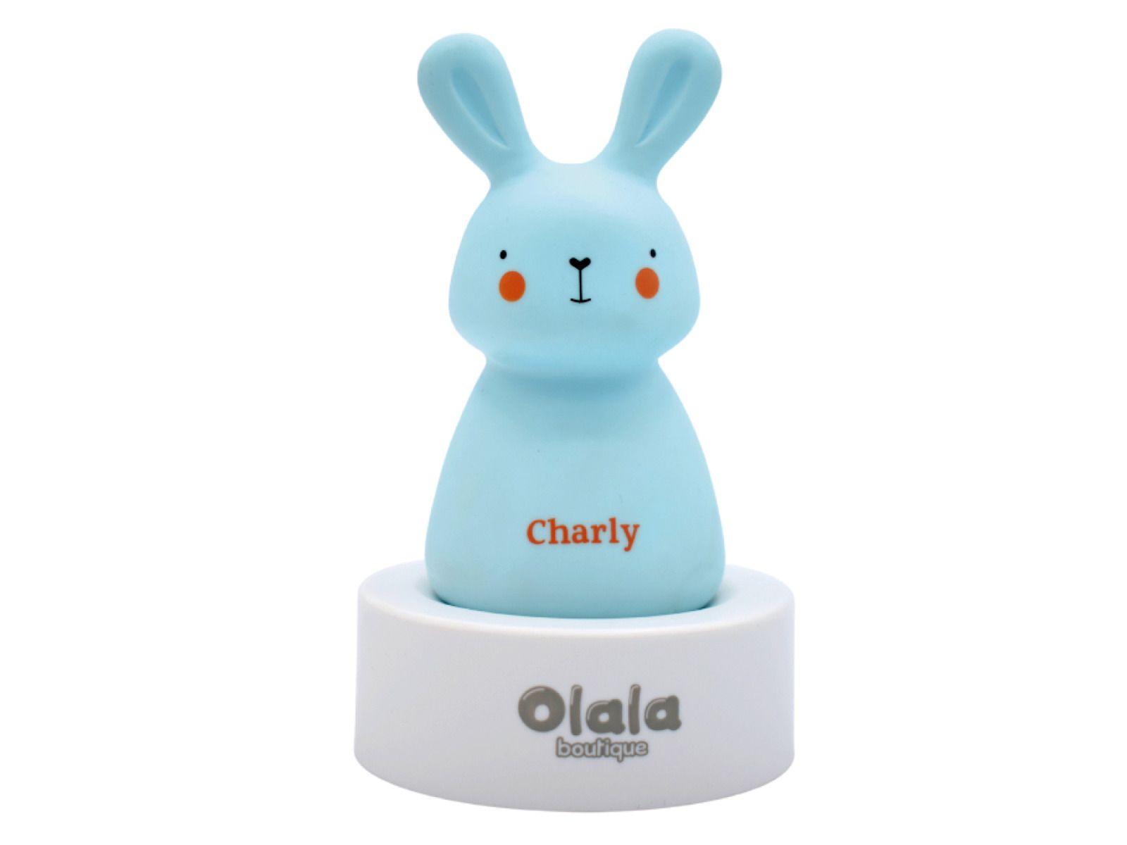 LED bedside lamp Olala - Charly Bunny, blue