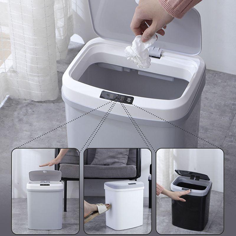 Automatic trash can with intelligent sensor 16l - gray / battery