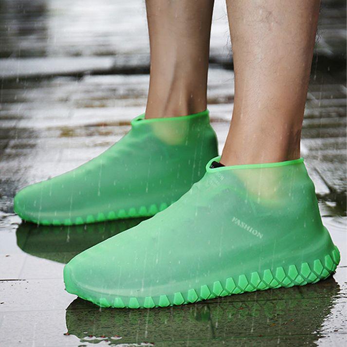 Gumowe wodoodporne ochraniacze na buty rozmiar "40-44" - zielone