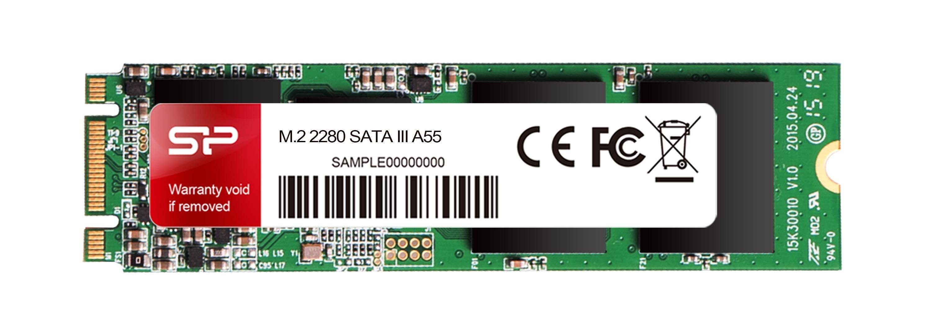 Dysk SSD Silicon Power Ace A55 256 GB M.2 SATA III 550/450 MB/s (SP256GBSS3A55M28)