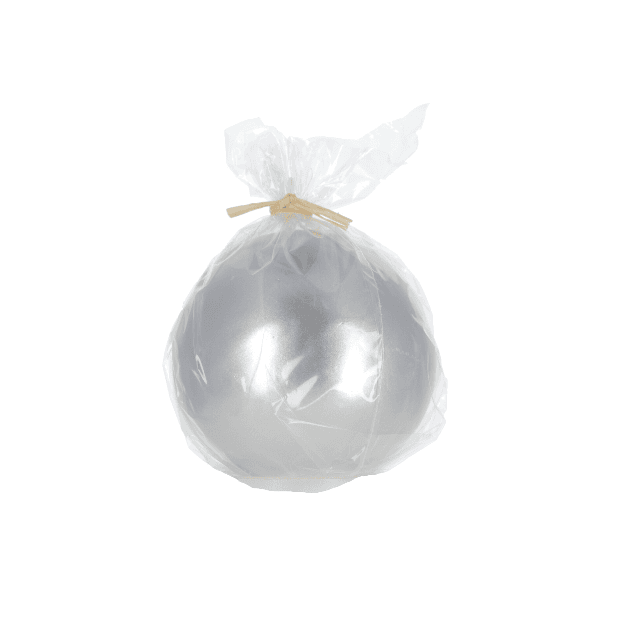 Ball candle - silver