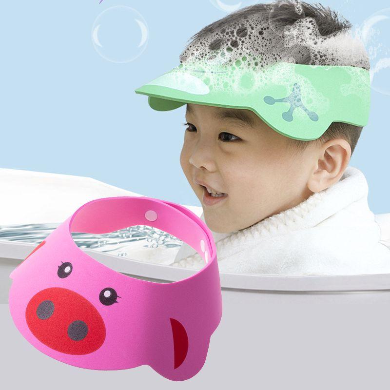Daszek do mycia głowy dla dzieci/ Rondo kąpielowe - różowy "świnka"
