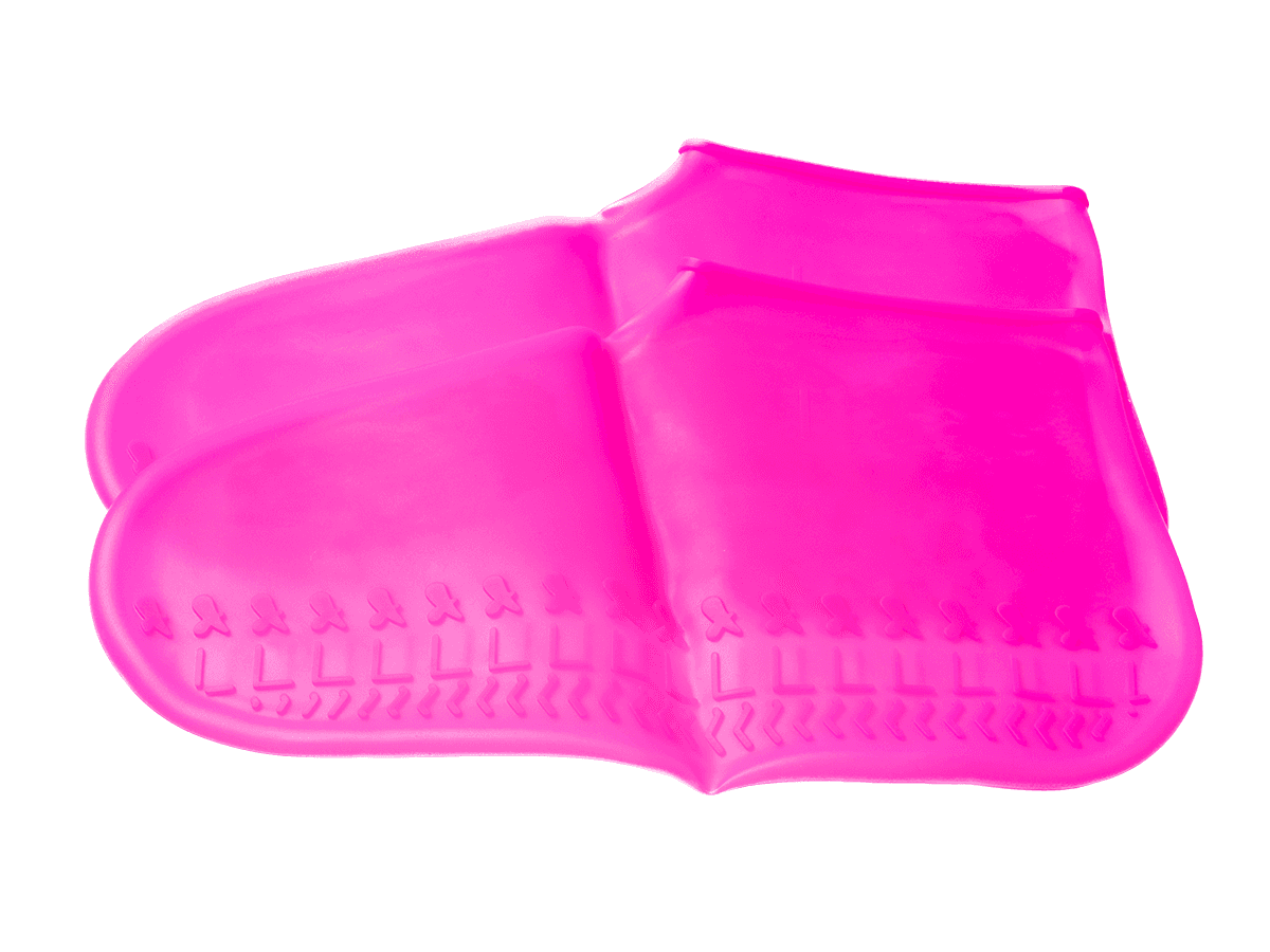 Shoe cover waterproof size "40-44" - dark pink