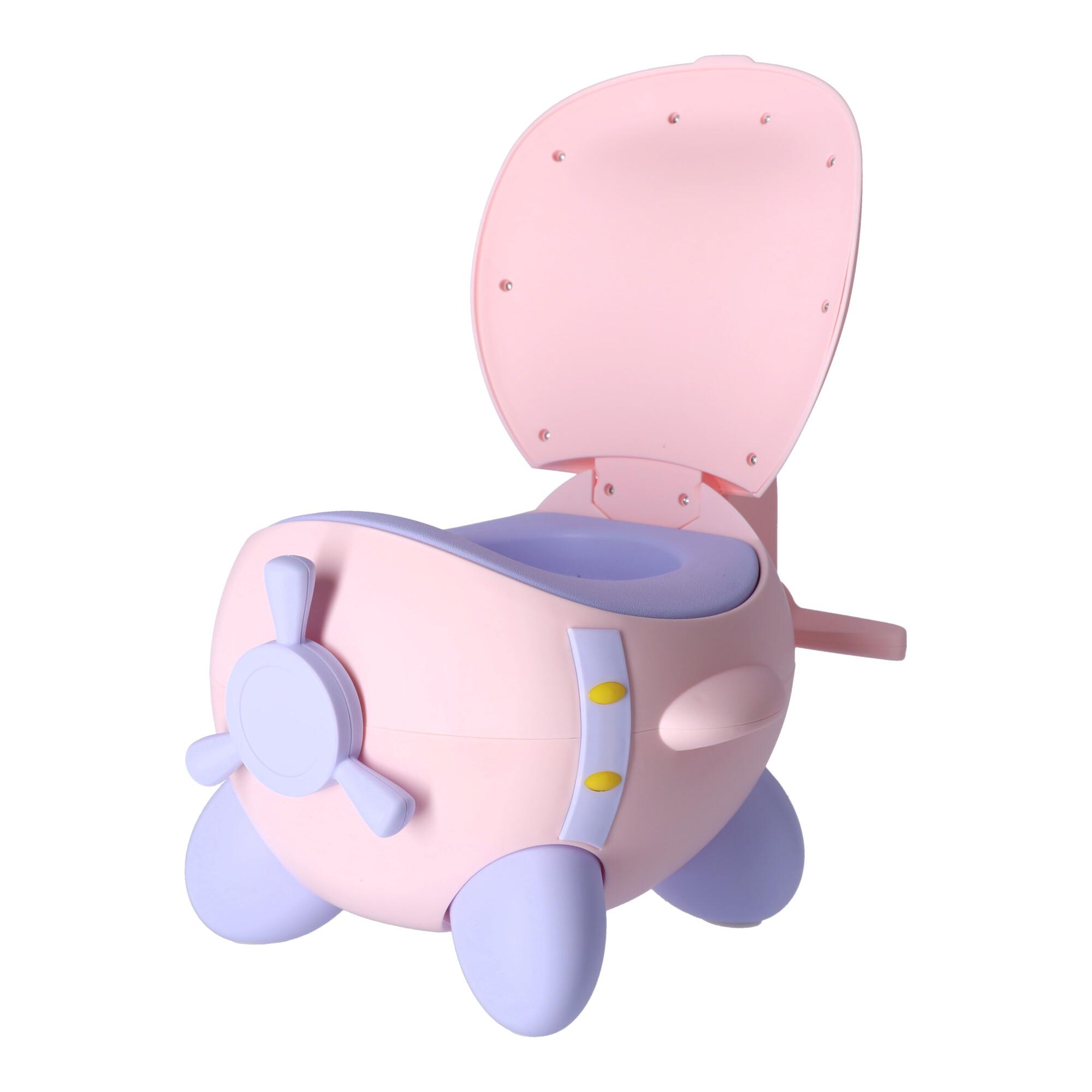 Multifunctional potty for children Airplane - pink
