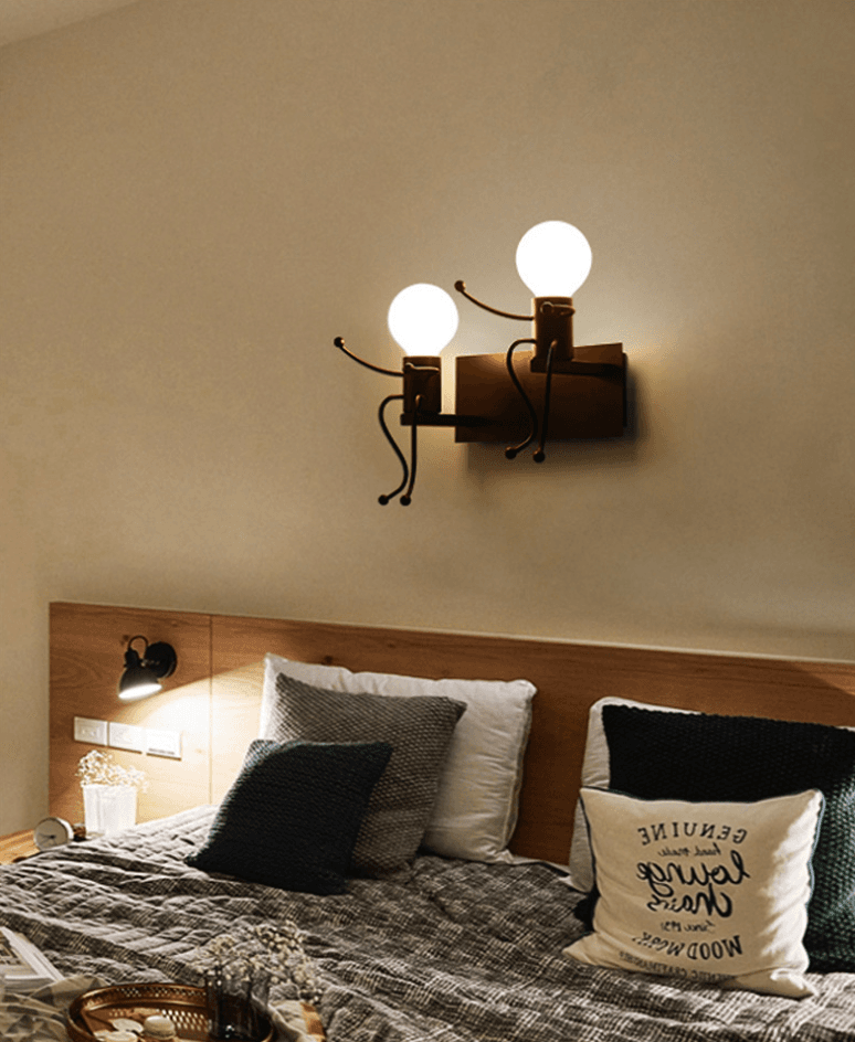 Double wall lamp / Double Loft wall lamp - black, type II