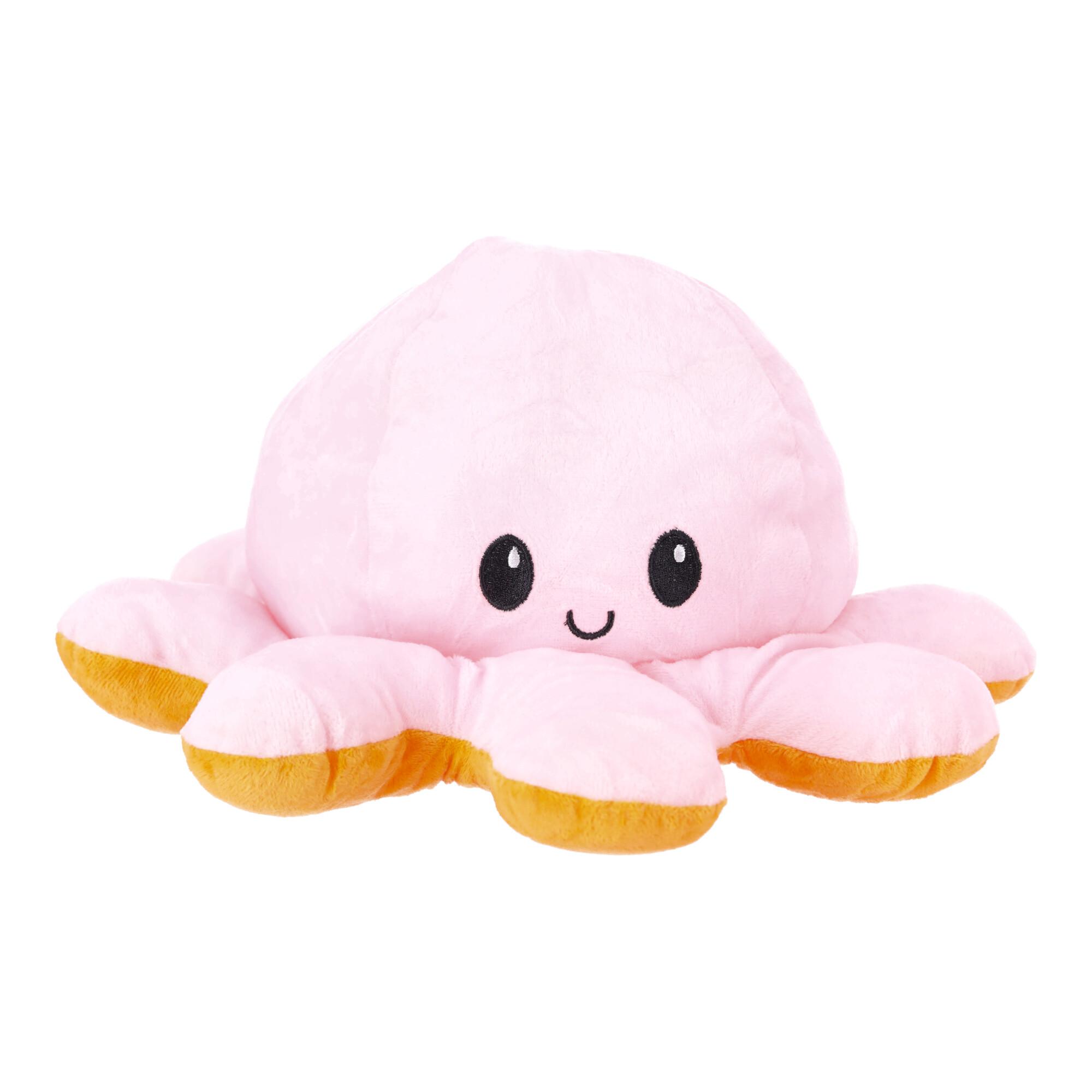 Octopus double-sided mascot 40 cm - orange & pink