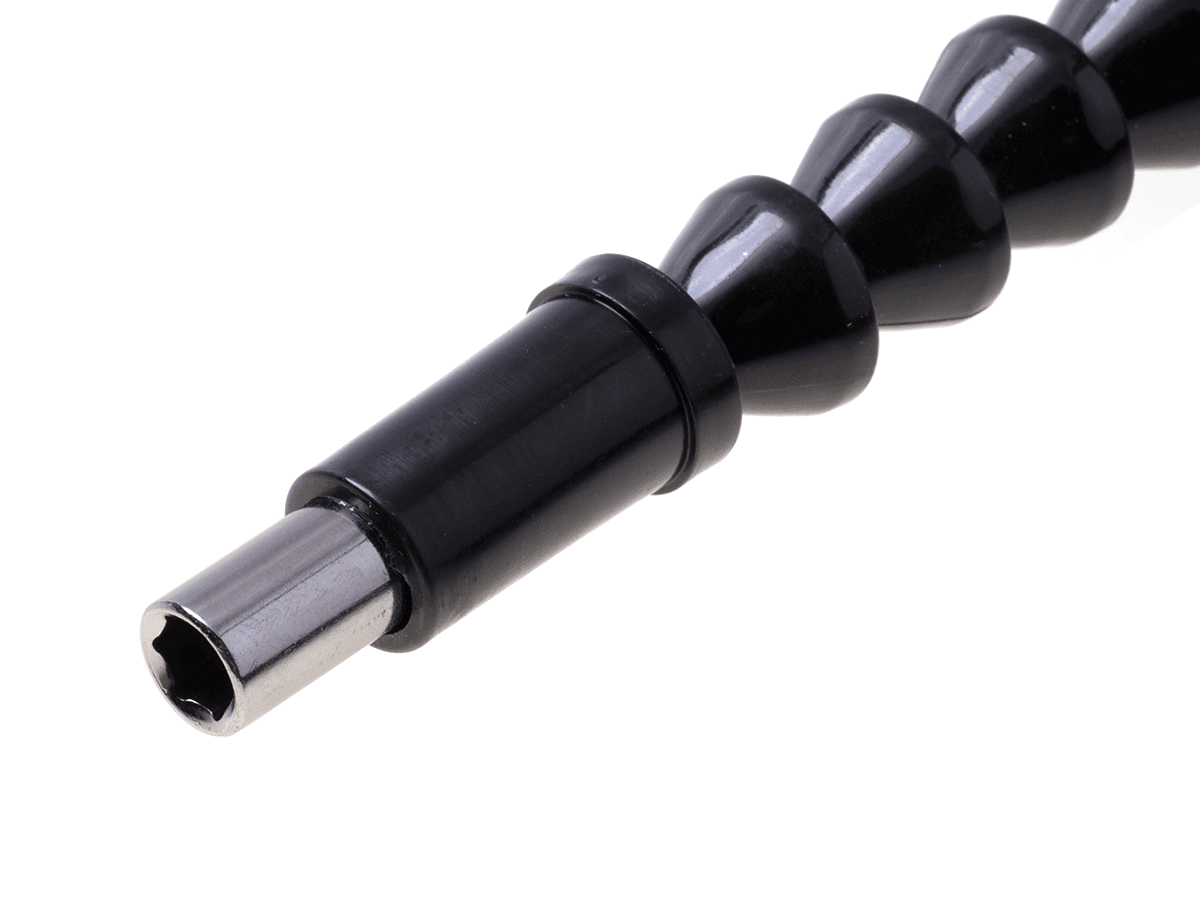 Flexible extension for screwdriver bits