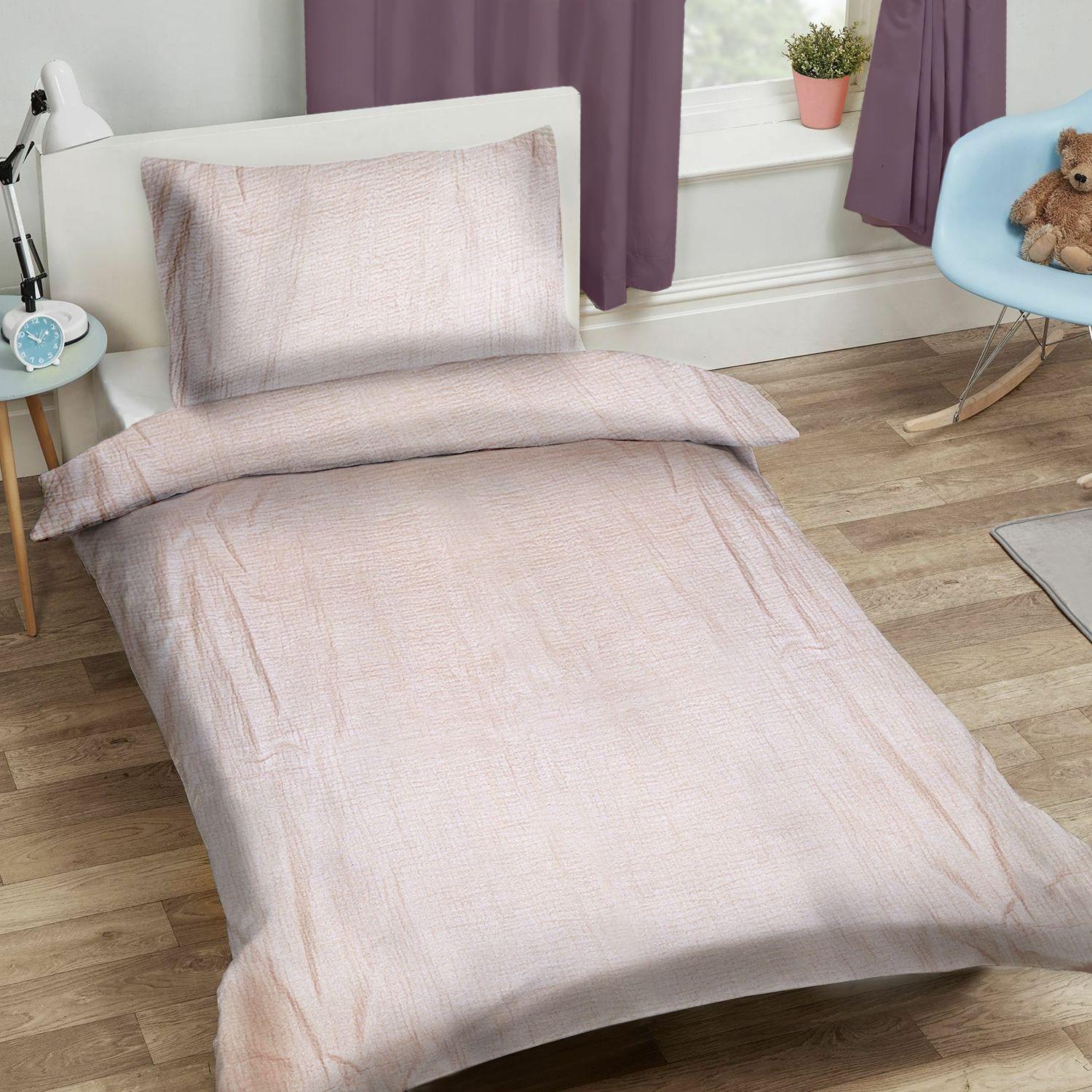 Muslin children's bedding set 90x120cm - pastel pink