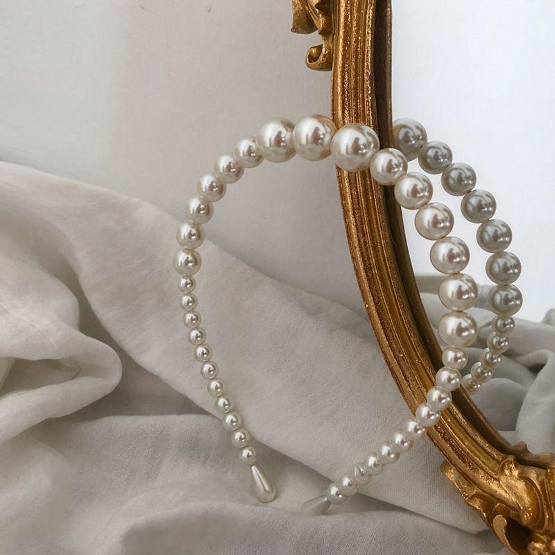 Pearl hairband, narrow