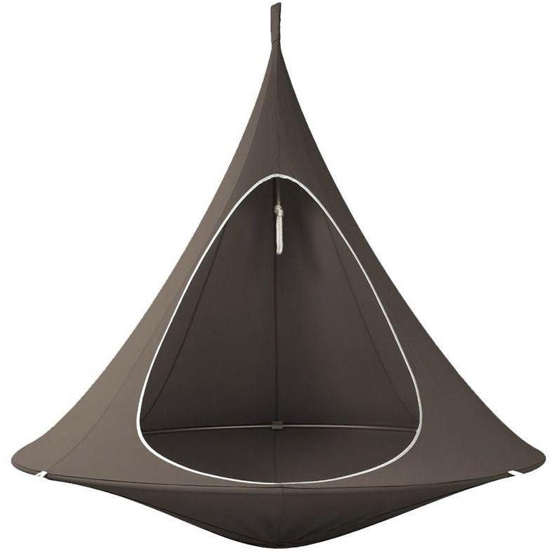 Hanging cocoon / tent - dark brown, 150 x 150