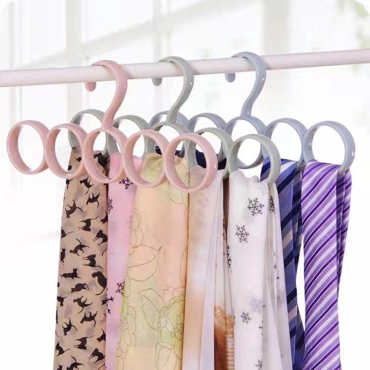 Scarf hanger ties stripes organizer scarves
