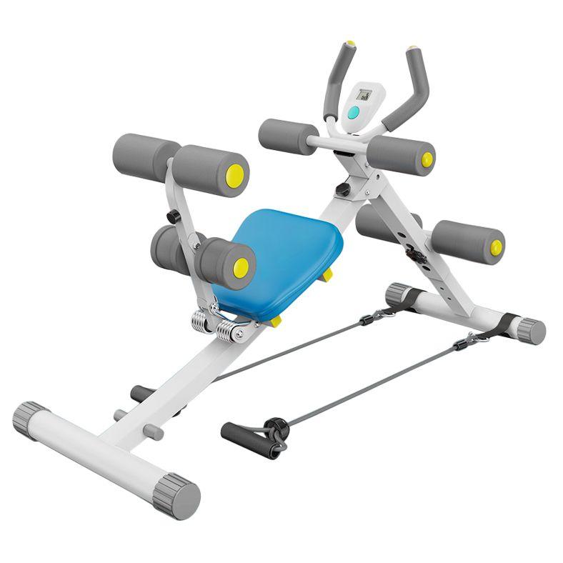 Wielofunkcyjna ławeczka Generator do ćwiczeń mięśni brzucha - szaro niebieska