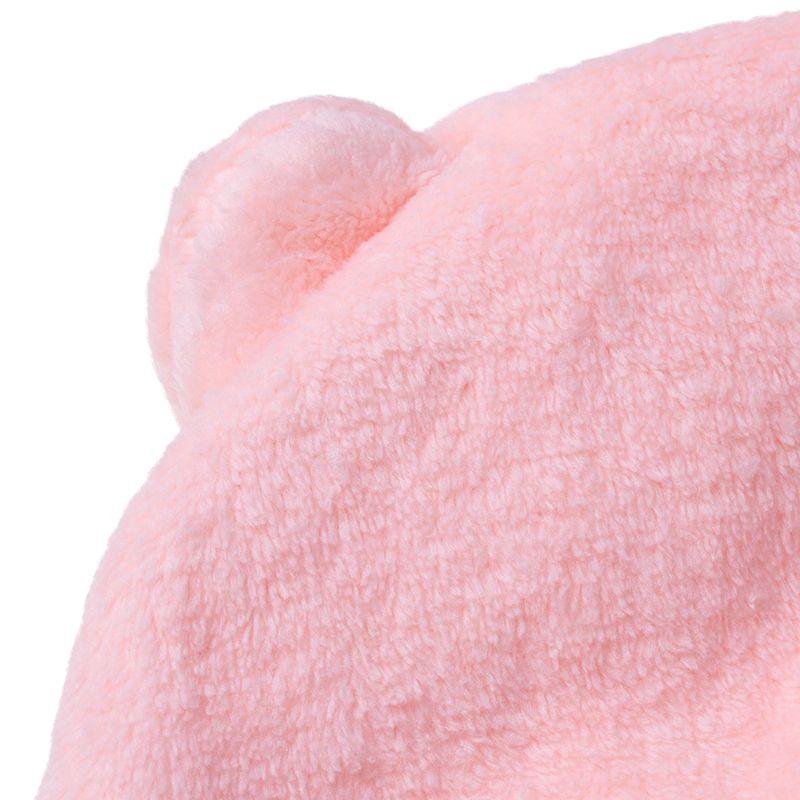 Quick-drying hair towel 4in1 - pink